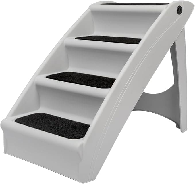 PetSafe CozyUp Folding Dog Stairs, Portable Indoor/Outdoor Pet Steps for Bed, Couch & Car, 20 Inch